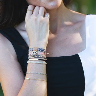 Wild Animal Print with Pink Accent Hair Tie Bracelets