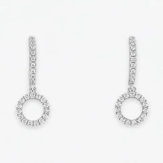Halo Huggie CZ Layer Earrings