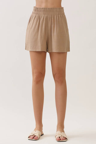 Sedona Ruffled Waist Elastic Shorts