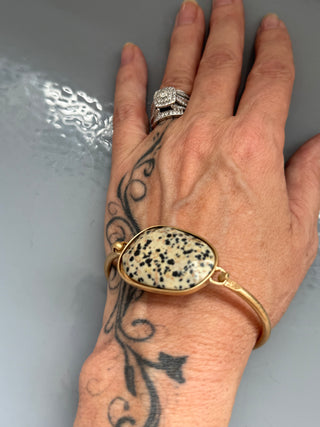 Spotted Serenity Stone Bracelet