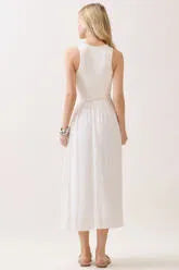 The Round Neck Split Maxi