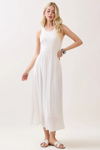 The Round Neck Split Maxi