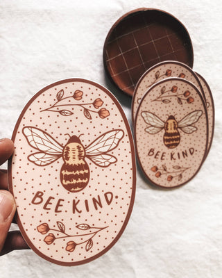 Bee Kind Vinyl Sticker