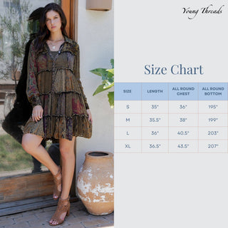 Amber Mosaic | Mixed Motif Babydoll Shirt Dress