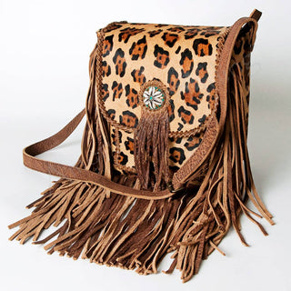 Desert Huntress Crossbody Bag – Leather & Cheetah