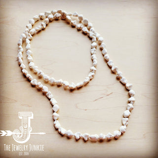 Boho Beaded Layering Necklace in White Turquoise