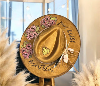 Gypsy Soul Wild Heart Painted Burnt Hat