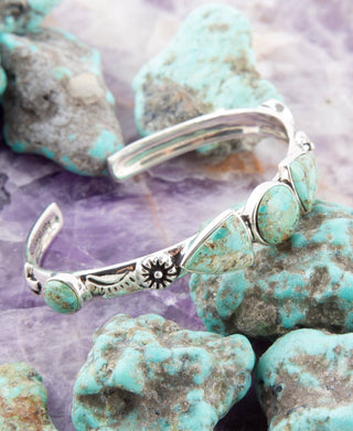 Turquoise and Sterling Silver Cuff Bracelet