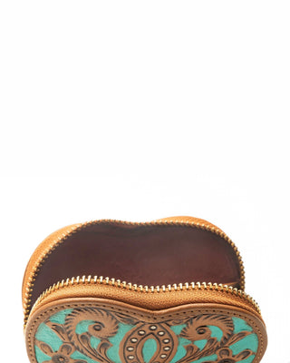 Cupid Coin Pouch Handtooled Leather – Whiskey & Water