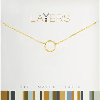 Solstice Circle Layer Necklace