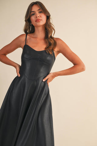 The Luxe Leather Line Midi