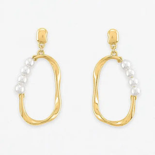 Opal Drift Dangle Layer Earrings