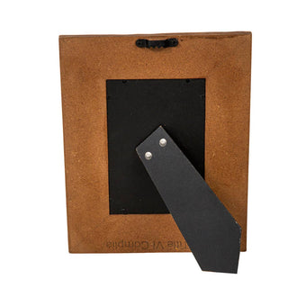 Mesa Plateau Hand-Tooled Leather Turquoise Bead Photo Frame