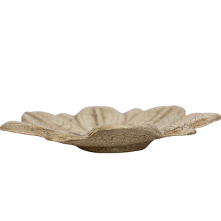 Emerson Flower Jewelry Trinket Tray White Paper Mache