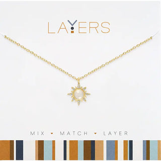 Trail Sunburst Gold Layers Necklace