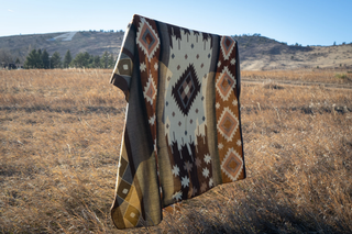 Southwest Alpaca Blanket - Mojave Reversible