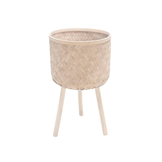 White Wood Tripod Planter Stand – Set of 3 (11, 13, 15 in.)
