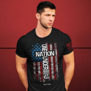 HOLD FAST Mens T-Shirt One Nation Flag