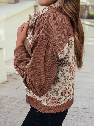 Retro floral patchwork jacket