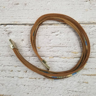 Boho Layered Colorful Leather Bracelet