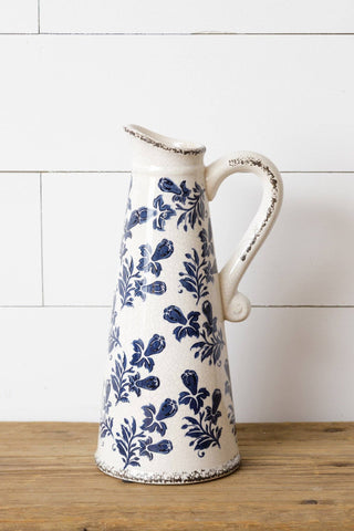 Blue Floral Dreams Pitcher