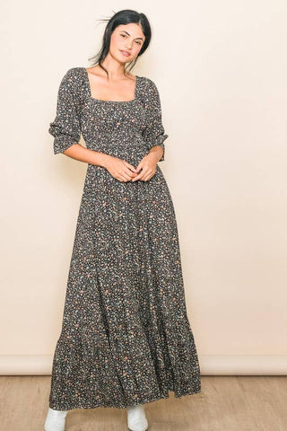 Strap Me Up Tiny Floral Maxi