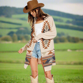 Aztec Knit cardigan