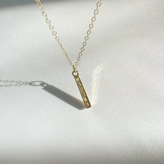 Lila CZ Necklace Gold Filled