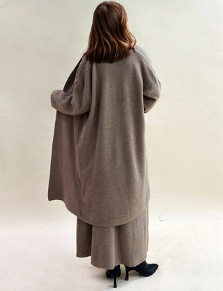 Ladies Ribbed Knit 3-Piece Set – Top, Skirt & Shrug