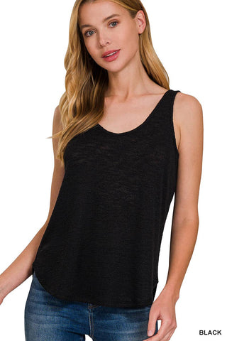 Sunny Sensations Scoop Neck Tank Top