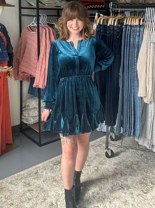 Hug Me in Velvet Dress