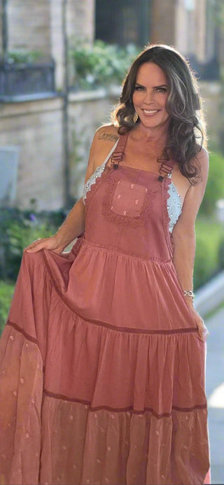 Desert Rose Overall Dress