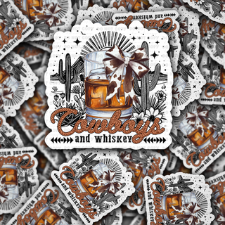 Cowboys and Whiskey Sticker