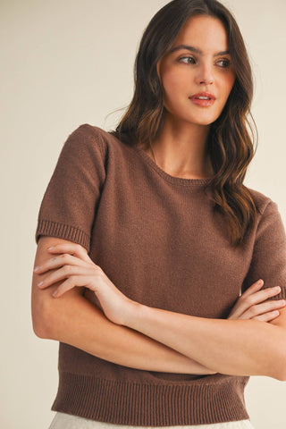 Short Sleeve Soft Sweater | Boutique Knitwear