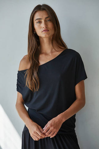 Curve Appeal Spandex One Shoulder Sleeveless Top