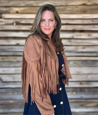 SAMMIE'S FRINGED SUEDE JACKET