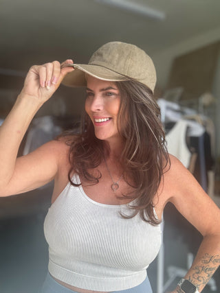 Vintage Washed Trucker Hat Baseball cap mocha