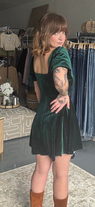 Sweetheart Velvety Dress