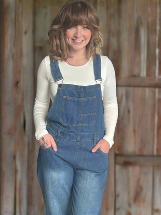Vintage washed Denim overalls