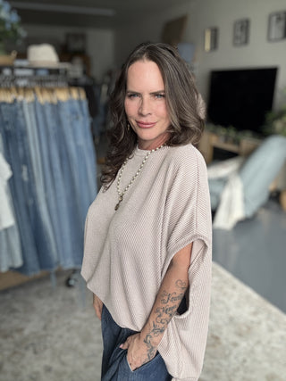 Moon Glow Texture Knit Top