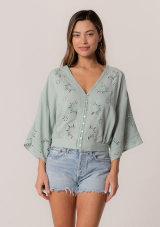 Charming Eyelet Blouse