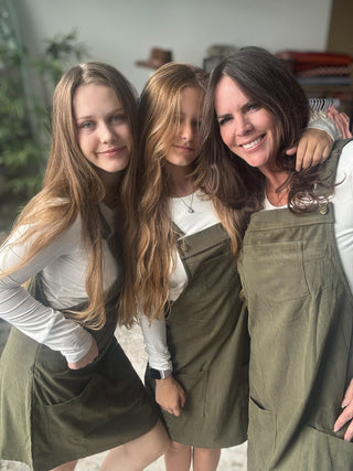 Cute Corduroy Overall Dress