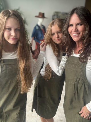Cute Corduroy Overall Dress