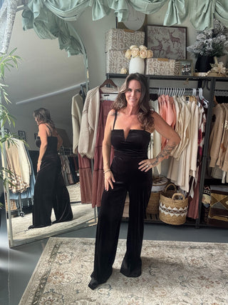Crushed Velvet Love Jumpsuit