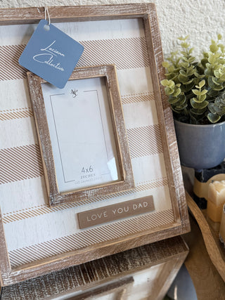 Father's Day Love You Dad Picture Frame