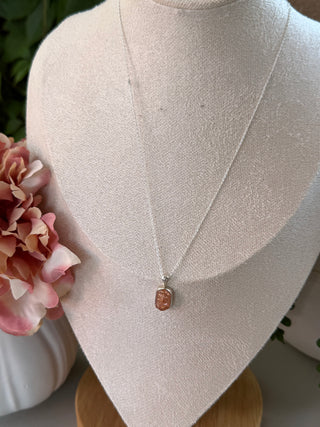 Solara Stone Post Necklace