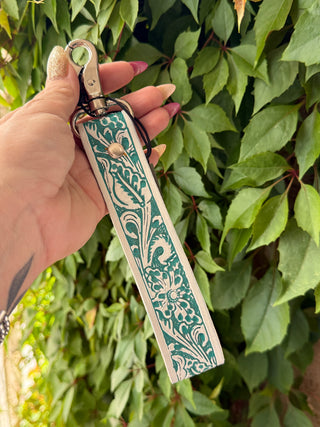 Turquoise Tampico Trail Key Fob