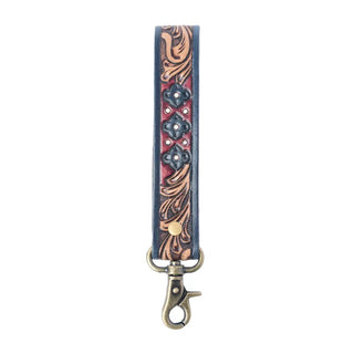 Leather Keyfob in Canyon Shadow