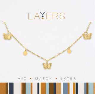Palo Verde Flutter Layered Necklace