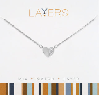 Arroyo Half Heart Layered Necklace